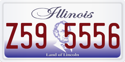 IL license plate Z595556