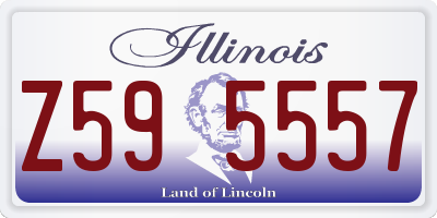 IL license plate Z595557