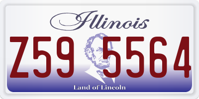 IL license plate Z595564