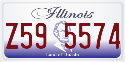 IL license plate Z595574