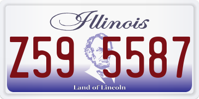 IL license plate Z595587
