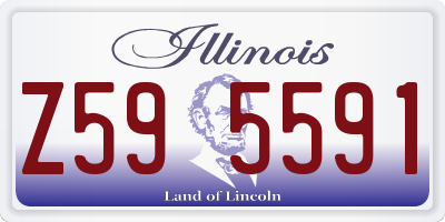 IL license plate Z595591