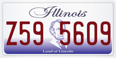 IL license plate Z595609