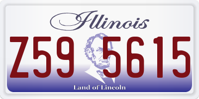 IL license plate Z595615