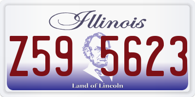 IL license plate Z595623