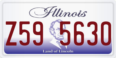 IL license plate Z595630