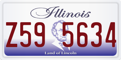 IL license plate Z595634