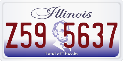 IL license plate Z595637