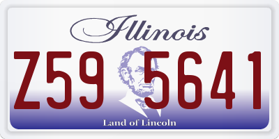 IL license plate Z595641