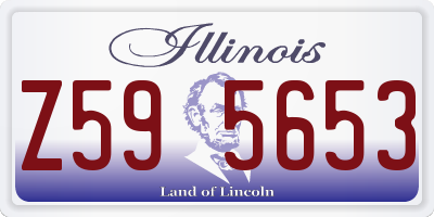 IL license plate Z595653