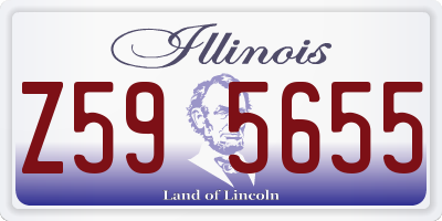 IL license plate Z595655