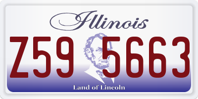 IL license plate Z595663