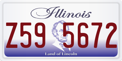 IL license plate Z595672