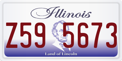 IL license plate Z595673