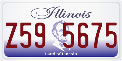 IL license plate Z595675