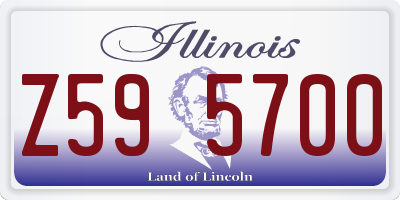 IL license plate Z595700