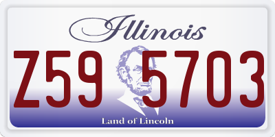 IL license plate Z595703