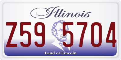IL license plate Z595704