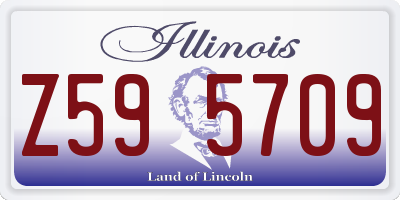 IL license plate Z595709
