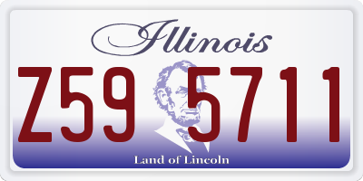 IL license plate Z595711