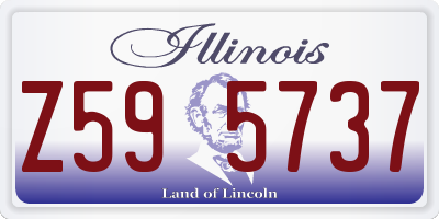 IL license plate Z595737