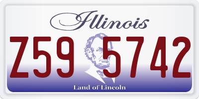 IL license plate Z595742