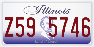 IL license plate Z595746