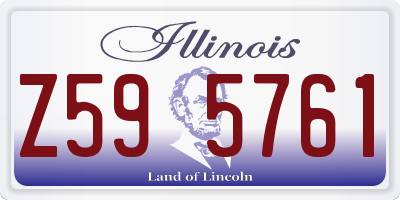 IL license plate Z595761