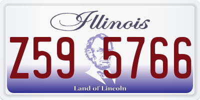 IL license plate Z595766