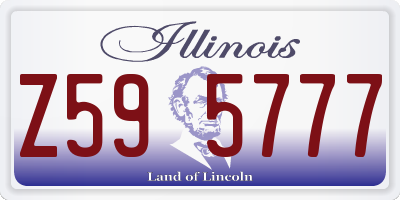 IL license plate Z595777