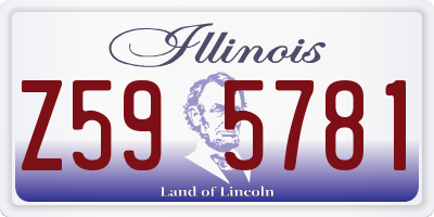 IL license plate Z595781