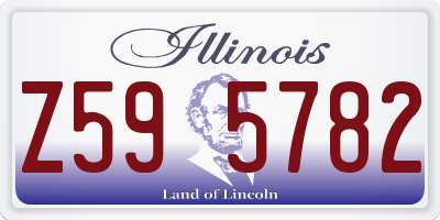 IL license plate Z595782