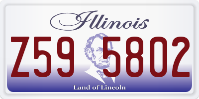 IL license plate Z595802