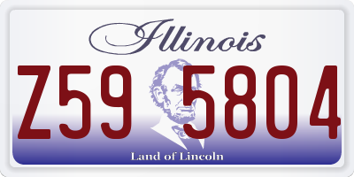 IL license plate Z595804