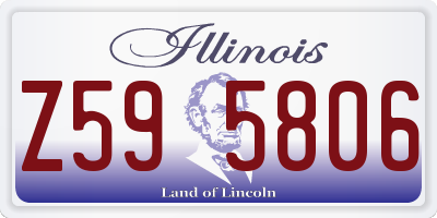 IL license plate Z595806