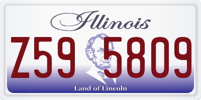 IL license plate Z595809