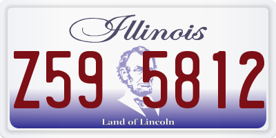 IL license plate Z595812