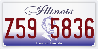 IL license plate Z595836
