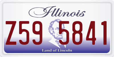IL license plate Z595841