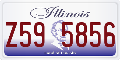IL license plate Z595856