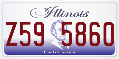 IL license plate Z595860