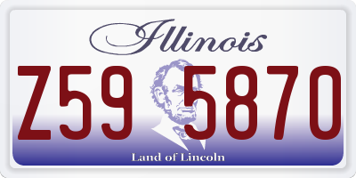 IL license plate Z595870
