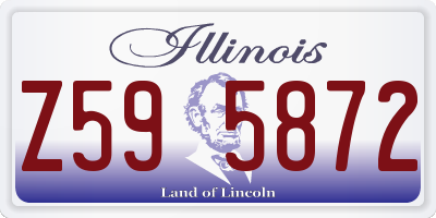 IL license plate Z595872