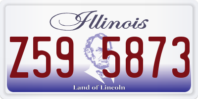 IL license plate Z595873