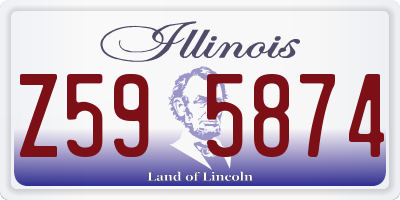 IL license plate Z595874