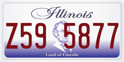 IL license plate Z595877