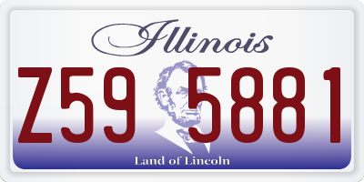 IL license plate Z595881