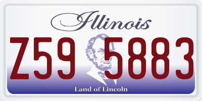 IL license plate Z595883