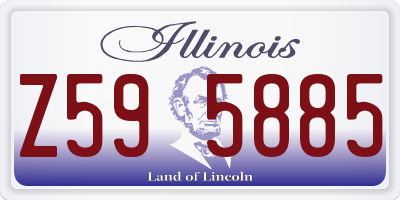 IL license plate Z595885