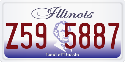 IL license plate Z595887
